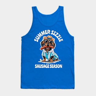 Summer Sizzle Sausage Season - Dachshund - BBQ Tank Top